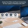 StarTech.com USB-C naar HDMI 2.0 adapter met Power Delivery – 4K 60Hz USB Type-C naar HDMI display videoconverter – 60W PD doorvoerlaadpoort – Thunderbolt 3 compatibel – wit