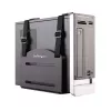 StarTech.com CPU-houder – verstelbare computer-wandbeugel, wandmontage CPU-houder, universeel, 10 kg, zwart, staal, verticaal
