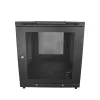 StarTech.com 4-post 12U serverkast, afsluitbare 19 inch datakast voor computer-/AV-/IT-apparatuur, kantoor-/thuisnetwerkkast met wielen en verstelbare montagerails