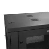 StarTech.com 4-post 12U serverkast, afsluitbare 19 inch datakast voor computer-/AV-/IT-apparatuur, kantoor-/thuisnetwerkkast met wielen en verstelbare montagerails