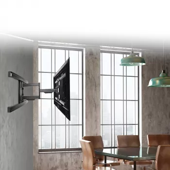 StarTech.com TV-wandbeugel voor displays tot 80 inch (50 kg) met VESA-beugel – plat, volledig beweegbaar universeel TV-wandbeugelsysteem – robuuste, verstelbare kantel-/zwenkarmbeugel