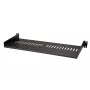 StarTech.com 1U server-racklegbord – universele geventileerde rackmontage-legbord voor 19 inch netwerkapparatuur-rack & -kast – robuuste staalconstructie – draagvermogen 44 lb/20 kg – 7 inch diep legbord, zwart