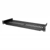 StarTech.com 1U server-racklegbord – universele geventileerde rackmontage-legbord voor 19 inch netwerkapparatuur-rack & -kast – robuuste staalconstructie – draagvermogen 44 lb/20 kg – 7 inch diep legbord, zwart
