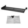 StarTech.com 1U server-racklegbord – universele geventileerde rackmontage-legbord voor 19 inch netwerkapparatuur-rack & -kast – robuuste staalconstructie – draagvermogen 44 lb/20 kg – 7 inch diep legbord, zwart