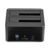 StarTech.com dual-bay USB 3.0 naar SATA harde schijf-dockingstation, USB harde schijf-dock, externe 2,5/3,5 inch SATA I/II/III SSD/HDD dockingstation, hot-swap harde schijf-bays, top-loading
