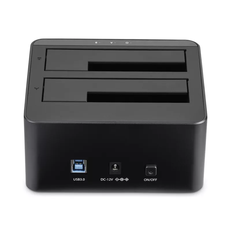 StarTech.com dual-bay USB 3.0 naar SATA harde schijf-dockingstation, USB harde schijf-dock, externe 2,5/3,5 inch SATA I/II/III SSD/HDD dockingstation, hot-swap harde schijf-bays, top-loading