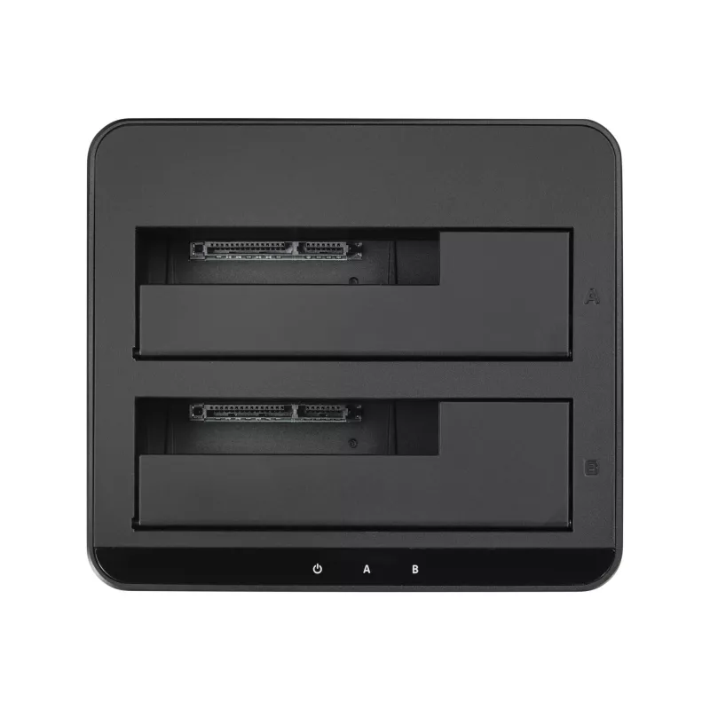 StarTech.com dual-bay USB 3.0 naar SATA harde schijf-dockingstation, USB harde schijf-dock, externe 2,5/3,5 inch SATA I/II/III SSD/HDD dockingstation, hot-swap harde schijf-bays, top-loading