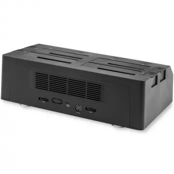 StarTech.com 4-bay USB naar SATA harde schijf-dockingstation, USB 10Gbps, externe 2,5 inch & 3,5 inch SSD / HDD dock, SATA III, hot-swap harde schijf-bay, top-loading