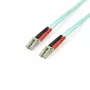 StarTech.com 3 m (10ft) LC/UPC naar LC/UPC OM4 multimode glasvezelkabel, 50/125µm LOMMF/VCSEL zipcord-vezel, 100G, lage invoegverliezen – LSZH glasvezel-jumperkabel