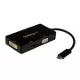 StarTech.com USB-C-multipoort-videoadapter – 3-in-1 – 4K 30 Hz – zwart