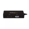 StarTech.com USB-C-multipoort-videoadapter – 3-in-1 – 4K 30 Hz – zwart