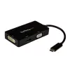 StarTech.com USB-C-multipoort-videoadapter – 3-in-1 – 4K 30 Hz – zwart