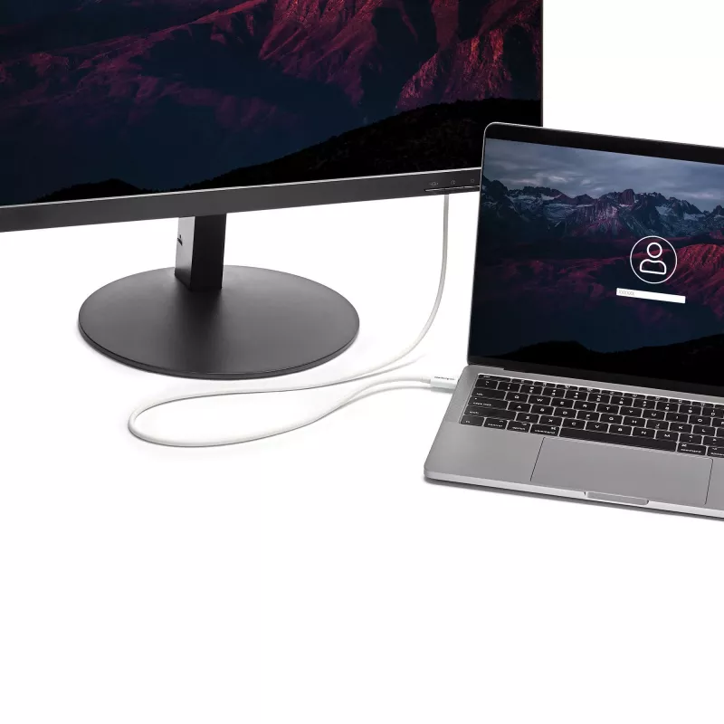 StarTech.com Thunderbolt 3 kabel – 20Gbps – 2 m – wit – Thunderbolt-, USB- en DisplayPort-compatibel