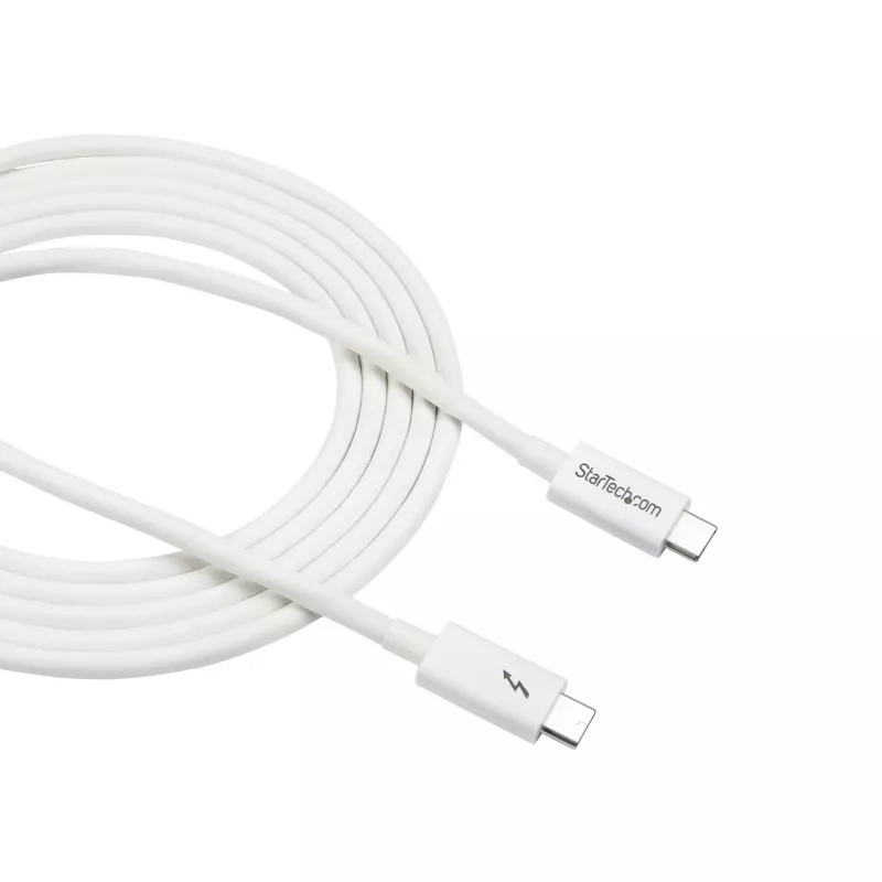 StarTech.com Thunderbolt 3 kabel – 20Gbps – 2 m – wit – Thunderbolt-, USB- en DisplayPort-compatibel