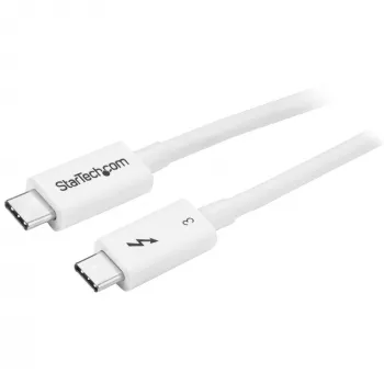 StarTech.com Thunderbolt 3 kabel – 40 Gbit/s – 0,5 m – wit – Thunderbolt, USB en DisplayPort compatibel