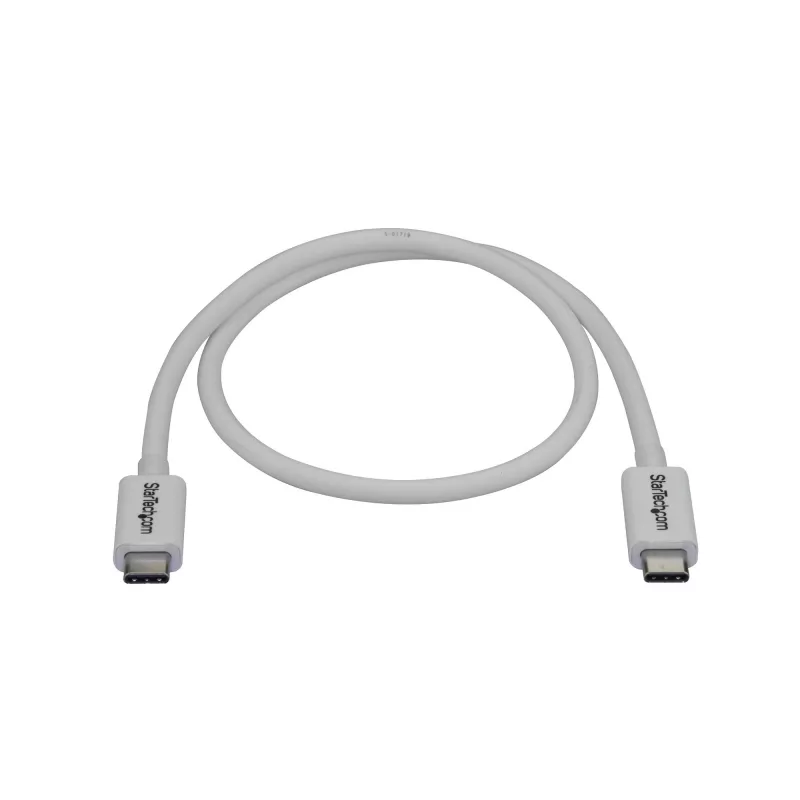 StarTech.com Thunderbolt 3 kabel – 40 Gbit/s – 0,5 m – wit – Thunderbolt, USB en DisplayPort compatibel
