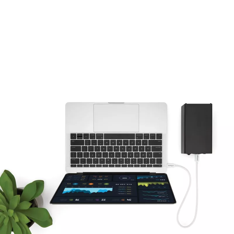 StarTech.com Thunderbolt 3 kabel – 40 Gbit/s – 0,5 m – wit – Thunderbolt, USB en DisplayPort compatibel
