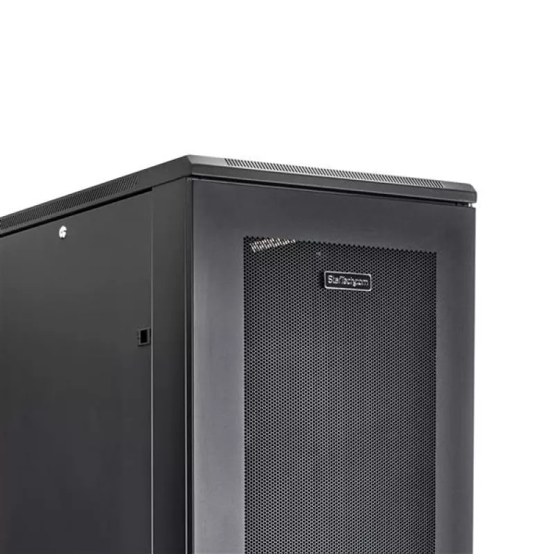 StarTech.com 4-post 42U serverkast, 19 inch datakast voor computer / AV / IT-apparatuur montage, serverkast-behuizing met wielen, volwaardige industriële netwerkopslag