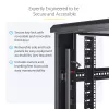 StarTech.com 4-post 42U serverkast, 19 inch datakast voor computer / AV / IT-apparatuur montage, serverkast-behuizing met wielen, volwaardige industriële netwerkopslag