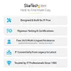 StarTech.com 4-post 42U serverkast, 19 inch datakast voor computer / AV / IT-apparatuur montage, serverkast-behuizing met wielen, volwaardige industriële netwerkopslag