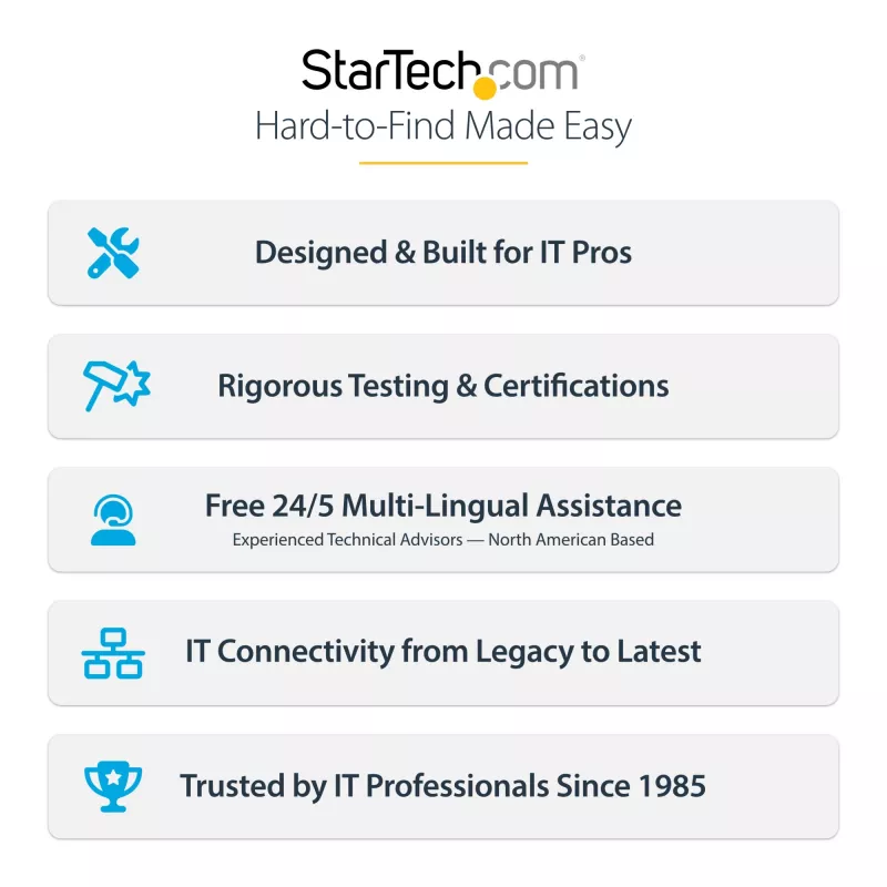 StarTech.com 4-post 42U serverkast, 19 inch datakast voor computer / AV / IT-apparatuur montage, serverkast-behuizing met wielen, volwaardige industriële netwerkopslag