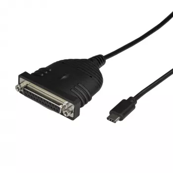 StarTech.com USB-C naar parallelle printerkabel, zwart, USB C, DB25, 1,83 m, stekker/bus, CE, RoHS