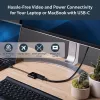 StarTech.com USB-C naar DisplayPort-adapter met Power Delivery – 4K 60Hz HBR2 – USB Type-C naar DP 1.2 monitor-videoconverter met opladen – 60W PD-passthrough – Thunderbolt 3 compatibel
