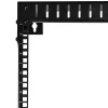 StarTech.com 15U 19 inch wandmontage netwerkrack – 12 inch diep, 2-paals open-frame serverrack voor data/AV/IT/computerapparatuur/patchpaneel met kooimoeren & schroeven, 90 kg draagvermogen, zwart