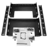 StarTech.com 15U 19 inch wandmontage netwerkrack – 12 inch diep, 2-paals open-frame serverrack voor data/AV/IT/computerapparatuur/patchpaneel met kooimoeren & schroeven, 90 kg draagvermogen, zwart