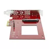 StarTech.com PEX4SFF8639 U.2-naar-PCIe-adapter voor 2,5 inch U.2 NVMe SSD, SFF-8639, x4 PCIe 3.0