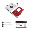 StarTech.com PEX4SFF8639 U.2-naar-PCIe-adapter voor 2,5 inch U.2 NVMe SSD, SFF-8639, x4 PCIe 3.0