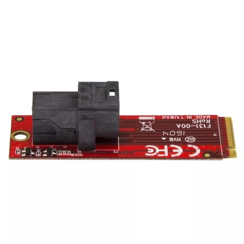 StarTech.com U.2 (SFF-8643) naar M.2 PCI Express 3.0 x4 host-adapterkaart voor 2,5 inch U.2 NVMe SSD