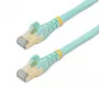 StarTech.com 3m CAT6a Ethernet-kabel – 10 Gigabit afgeschermde, snagless RJ45 100W PoE-patchkabel – 10GbE STP netwerkkabel met trekontlasting – aqua, individueel getest / UL-gecertificeerde bedrading / TIA