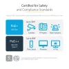StarTech.com 3m CAT6a Ethernet-kabel – 10 Gigabit afgeschermde, snagless RJ45 100W PoE-patchkabel – 10GbE STP netwerkkabel met trekontlasting – aqua, individueel getest / UL-gecertificeerde bedrading / TIA