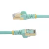 StarTech.com 1 m CAT6a Ethernet-kabel – 10 Gigabit afgeschermde snagless RJ45 100W PoE-patchkabel – 10GbE STP netwerkkabel met trekontlasting – aqua, individueel getest / UL-gecertificeerde bedrading / TIA