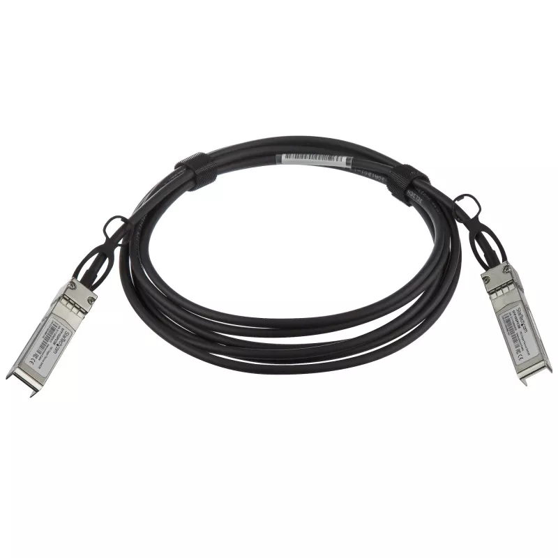 StarTech.com MSA niet-gecodeerd compatibel 3m 10G SFP+ naar SFP+ Direct Attach breakout-kabel Twinax - 10 GbE SFP+ koper DAC 10 Gbps low power passieve transceivermodule DAC