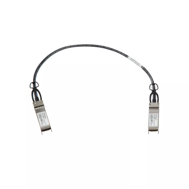 StarTech.com MSA niet-gecodeerd compatibel 0.5m 10G SFP+ naar SFP+ Direct Attach breakout-kabel Twinax - 10 GbE SFP+ koper DAC 10 Gbps low power passieve transceivermodule DAC