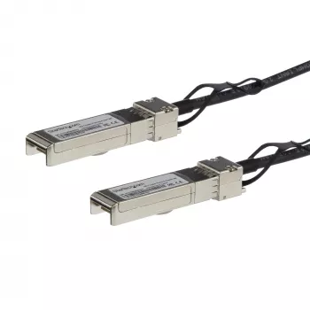 StarTech.com MSA Uncoded Compatible 5m 10G SFP+ naar SFP+ Direct Attach Breakout-kabel Twinax – 10 GbE SFP+ koper DAC 10 Gbit/s passieve Transceiver-module met laag stroomverbruik