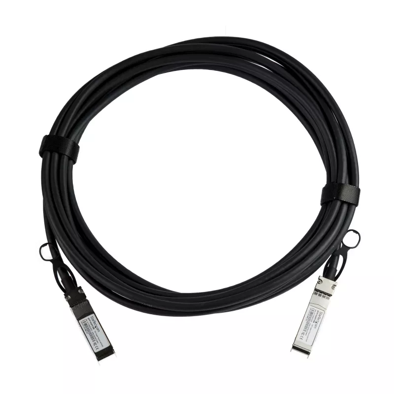 StarTech.com MSA Uncoded Compatible 5m 10G SFP+ naar SFP+ Direct Attach Breakout-kabel Twinax – 10 GbE SFP+ koper DAC 10 Gbit/s passieve Transceiver-module met laag stroomverbruik