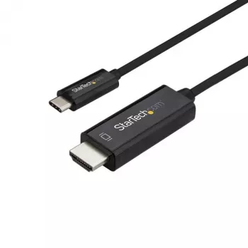 StarTech.com 1,8 m (6 ft.) USB-C naar HDMI-kabel – 4K 60 Hz USB Type-C naar HDMI 2.0 videoadapterkabel – Thunderbolt 3 compatibel – laptop naar HDMI-monitor/display – DP 1.2 Alt Mode HBR2 – zwart