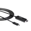 StarTech.com 1,8 m (6 ft.) USB-C naar HDMI-kabel – 4K 60 Hz USB Type-C naar HDMI 2.0 videoadapterkabel – Thunderbolt 3 compatibel – laptop naar HDMI-monitor/display – DP 1.2 Alt Mode HBR2 – zwart