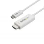 StarTech.com 3ft (1m) USB-C naar HDMI-kabel – 4K 60Hz USB Type-C naar HDMI 2.0 videoadapterkabel – Thunderbolt 3 compatibel – laptop naar HDMI-monitor/display – DP 1.2 Alt Mode HBR2 – wit