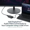 StarTech.com USB 3.0 naar DisplayPort-adapter, USB DP monitorconverter voor Windows, 4K (geen ondersteuning voor macOS/ChromeOS/Linux) - TAA