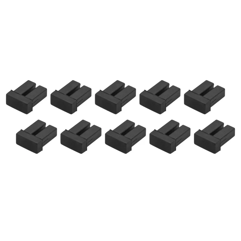 StarTech.com LC SFP stofkappen - 10-pack, LC, rubber, zwart, netwerkswitch, 18 mm, 15 mm