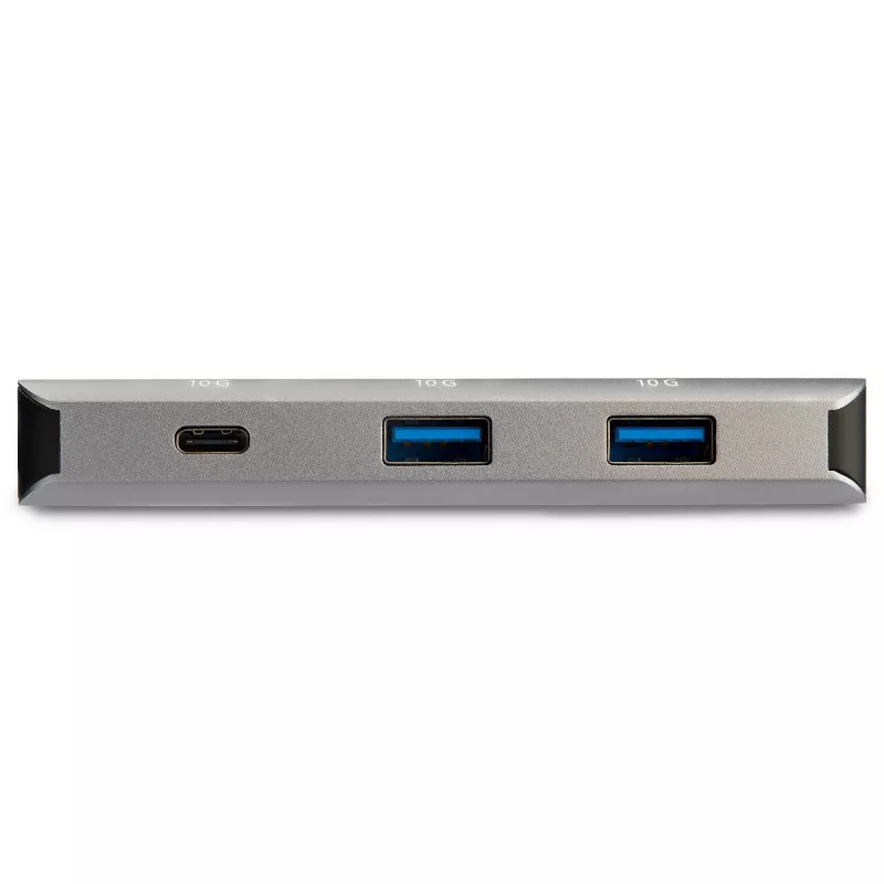 StarTech.com 3-poorts USB-C-hub met Gigabit Ethernet RJ45 GbE-poort – 2x USB-A, 1x USB-C – SuperSpeed 10Gbps USB 3.1/3.2 Gen 2 Type-C hub-adapter – USB-busgevoed – aluminium – compatibel met TB3~3-poorts USB-C-hub met Gigabit Ethernet RJ45 GbE-poort – 2x USB-A, 1x USB-C – SuperSpeed 10Gbps USB 3.2 Gen 2 Type-C hub-adapter – USB-busgevoed – aluminium – compatibel met TB3
