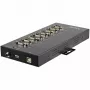 StarTech.com 8-poorts seriële hub USB naar RS232/RS485/RS422 adapter – industriële USB 2.0 naar DB9 seriële converter-hub – IP30-gecertificeerd – DIN-rail monteerbare metalen seriële hub – 15 kV ESD-beveiliging