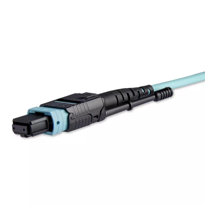 StarTech.com 10m (30ft) MTP(F)/PC naar 4x LC/PC duplex breakout OM3 multimode glasvezelkabel, OFNP Plenum, 40G netwerken, lage invoegverliezen - glasvezel jumperkabel