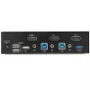 StarTech.com 2-poorts DisplayPort KVM-switch - 4K 60Hz - enkel scherm - dual-port UHD DP 1.2 USB KVM-switch met geïntegreerde USB 3.0 hub & audio - Dell HP Apple Lenovo - TAA-conform