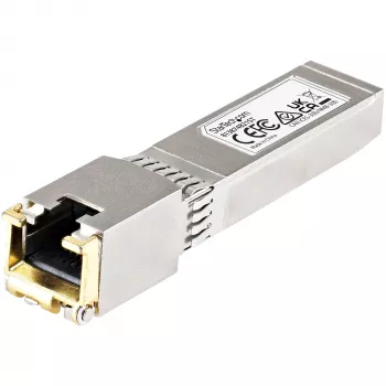 StarTech.com HPE 813874-B21 compatibele SFP+ module - 10GBASE-T - SFP naar RJ45 Cat6/Cat5e - 10GE Gigabit Ethernet SFP+ - RJ-45 30m - HPE BladeSystem, c-Class