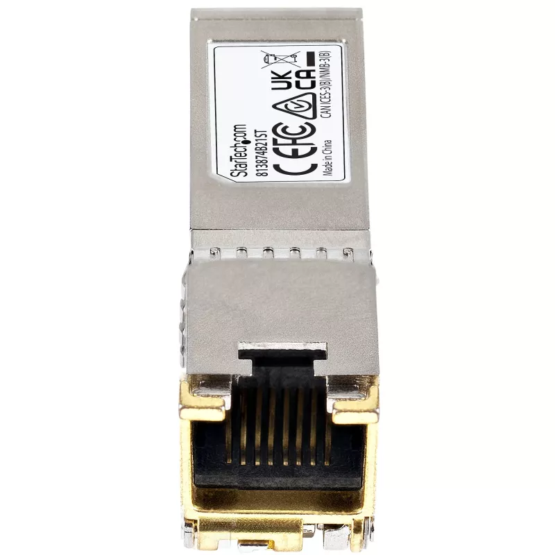 StarTech.com HPE 813874-B21 compatibele SFP+ module - 10GBASE-T - SFP naar RJ45 Cat6/Cat5e - 10GE Gigabit Ethernet SFP+ - RJ-45 30m - HPE BladeSystem, c-Class